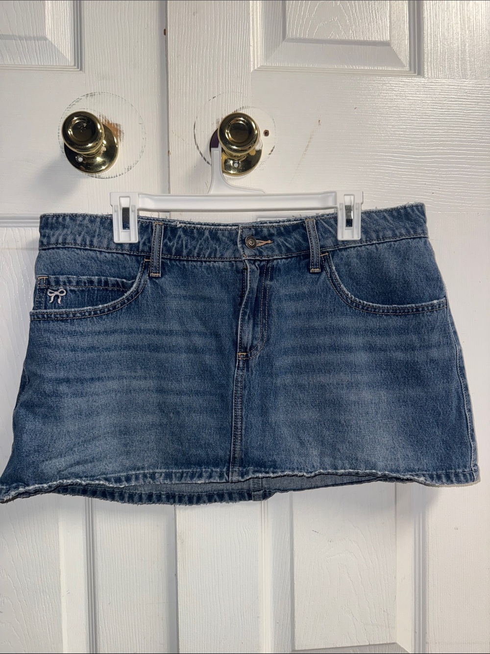 Hollister Size 14 Denim Mini Skirt